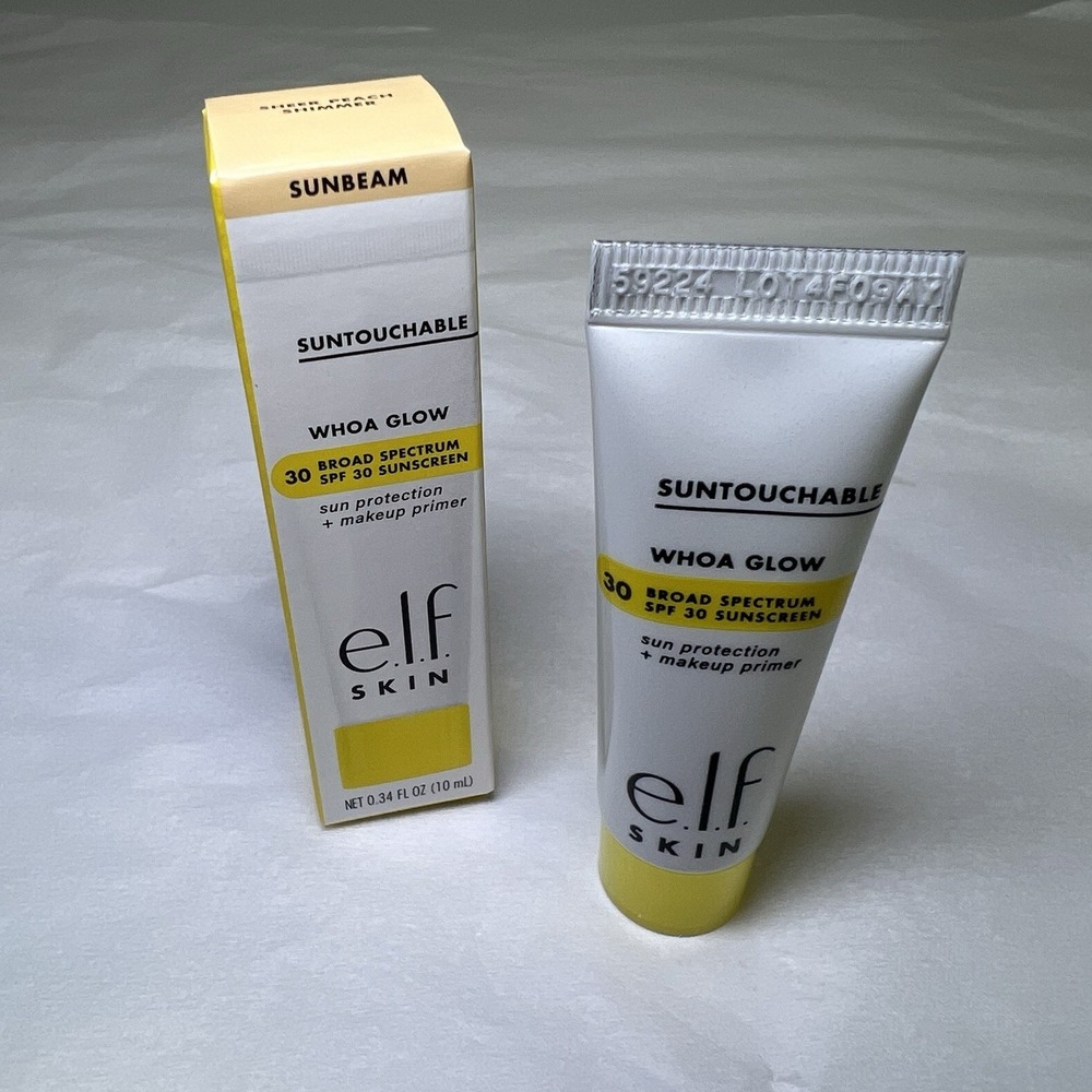 e.l.f. SKIN Suntouchable Whoa Glow Primer Sunbeam SPF 30 .34oz - New